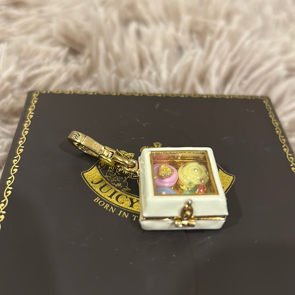Juicy Couture Box of Cupcakes Charm NEW
